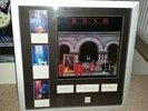 Rush signed Moving Pictures display with Hugh Syme Terry Brown Deborah Samuel