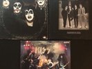 3 KISS CASABLANCA BLUE LABEL RECORDS-KISS,Dressed To KILL & ALIVE