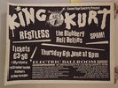 King Kurt Restless Blubbery hellbellies spam   Original concert tour  poster