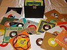 Hard-sided 45-rpm Record Box - Case full of 1960's era 45's - All LISTED below