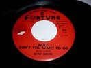 BOBO JENKINS - Baby, Don't You Want To Go - US 7