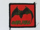 USED Overkill under the influence vintage music patch metal hardrock USED RARE