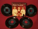 HIGH SOCIETY FRANK SINATRA GRACE KELLY BING CROSBY 4 RECORD BOX SET VG++ EDM 750