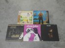 ELTON JOHN-5 LP'S-S/T-TUMBLEWEED CONNECTION-CARIBOU-1ST OR EARLY PRESSINGS-MORE