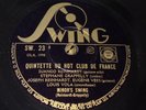 EUROJAZZ - DJANGO REINHARDT - Minor's Swing  - 78 rpm Swing  EX++