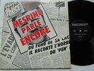 JACQUES MESRINE parle encore (du PEN) Ex to NM- CANADA ORIGINAL 1972 QUEBEC  LP