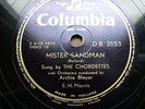 0731/ CHORDETTES-Mr. Sandman bring me a dream -KULT-Ohrwurm- 78rpm Schellack