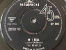 The Beatles If I Fell Parlophone DP 562 7” 45 Vinyl Record 1964 Uk Export