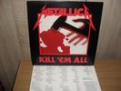 METALLICA -KILL EM ALL- AWESOME RARE ORIGINAL 1983 VINYL LP INNER VERTIGO SUPER