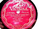 1929 Wilhelm BACKHAUS BRAHMS PIANO Z SHELLAC Paganini Variations Op 39 78