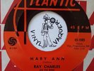 Soul 45 RAY CHARLES Mary Ann ATLANTIC (USA, 1956)