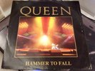 RARE AS QUEEN HAMMER TO FALL / TEAR IT UP UK EMI 12 QUEEN 4 GLAM STADIUM ROCK