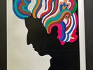 RARE Bob Dylan SONY JAPAN Greatest Hits Lp POSTER On *LINEN* Milton Glaser 1969 