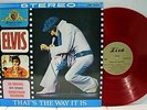 Rare Rock 'n Roll LP - Elvis Presley - That's The Way It Is - Red Vinyl - Import