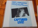 OZZY OZBOURNE- Captured Live  2 LP WITH RANDY RHOADS BLACK SABBATH RARE