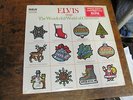 ELVIS PRESLEY Wonderful World of Christmas LP RCA promo w card shrink Hype VG+
