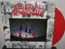 SUICIDAL TENDENCIES S/T LP Skate Punk HARDCORE Red Vinyl LYRIC SHEET No Mercy XX