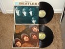MEET THE BEATLES & RUBBER SOUL ALBUMS APPLE CAPITOL LOGO NICE