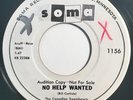 * CANADIAN SWEETHEARTS No Help Wanted ROCKABILLY ROCKER Soma Promo 45 Hear