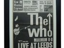 THE WHO+Live At Leeds+POSTER+AD+ORIGINAL 1970+QUALITY FRAMED+EXPRESS GLOBAL SHIP