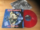 IRON MAIDEN..NO PRAYER FOR THE DYING..USA ISSUE RED VINYL ALBUM  EPIC E 46905