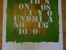 THE STONE ROSES Milan lithograph gig poster 17-7-2012 - very rare numbered 18/50