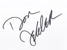 Don Felder - ' The Eagles Lead Guitarist  ' - In Person Signed White Card.