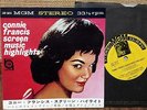 CONNIE FRANCIS SCREEN MUSIC HIGHLIGHTS 1962 JAPAN 4 TRACKS EP PS 7