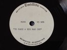 UNRELEASED ACETATE - TOM JONES - TO MAKE A BIG rare UK 1966 ACETATE / EX+++