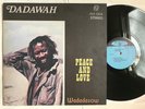 DADAWAH - PEACE & LOVE - 2010 RE - RARE Reggae LP - OOP WildFlower