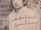 autographe serge gainsbourg dédicace 1