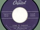 FASCINATORS Come to Paradise / Who Do You Think You Are 45rpm Capitol 1958 stock