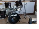 Vintage 80's Premier APK Drum KIt + Cases + Stool + Cymbals - Stored 30 Years +