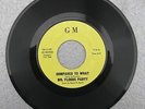 MR FLOODS PARTY Compared To What/Unbreakable Toy 1971 GM 714 Vinyl 7