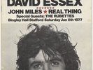 David Essex Status Quo Real Thing John Miles Rubbettes John Peel 1977 Programme