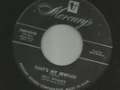 ROCKABILLY - BILLY WALLACE - THAT'S MY REWARD  -HEAR BOTH -1956 MERCURY