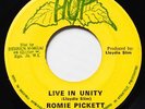 ROMIE PICKETT Live In Unity HOP ROOTS REGGAE UPSETTERS 45 Hear