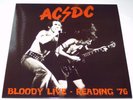 AC/DC - BLOODY LIVE / READING '76 - LP SPLATTER VINYL CONCERT - RAREST COLOR