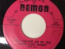 Buddy Long WALKIN’ AN’ TALKIN’ TO MYSELF Demon 1503 Rockabilly Bopper