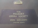 THE MOZART OPERA SOCIETY DON GIOVANNI VOLUME EIGHT HMV DB2969-2975