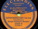 GEORGIA WASHBOARD STOMPERS (Sophisticated Lady / My Pretty) JAZZ 78 RPM  RECORD