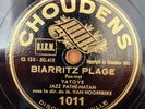 EUROJAZZ -  JAZZ PATHE NATHAN - Biarritz plage - 78 tours / rpm Choudens