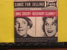 VHTF Bing Crosby Rosemary Clooney 45 Songs For Selling Fels SoundDisc PS VG+/EX