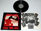 METALLICA Kill 'Em ALL LP 1983 Megaforce MRI 069 USA Silver Label Record Album