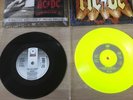 AC/DC RARE 7” ARE YOU READY LIMITED PROMO & PATCH  HARD AS A ROCK YELLOW VINYL