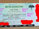 The Cure Hyde Park London 7 July Ticket ... *PRIMARY ENTRY*