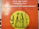 Julie Andrews and Carol Burnett at Carnegie Hall - AUTOGRAPHED BY BOTH LEGENDS