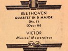 321g4.  Budapest String Quartet - Quartet #3 (Beethoven, Op. 18) - Victor AM-289