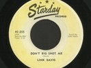 Rockabilly 45   Link Davis   Don't Big Shot Me / Trucker From Tennessee   Hear