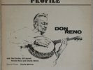 DON RENO: Profile WANGO Bluegrass Rare, Red Smiley, Live Baltimore  ’75 Vinyl LP